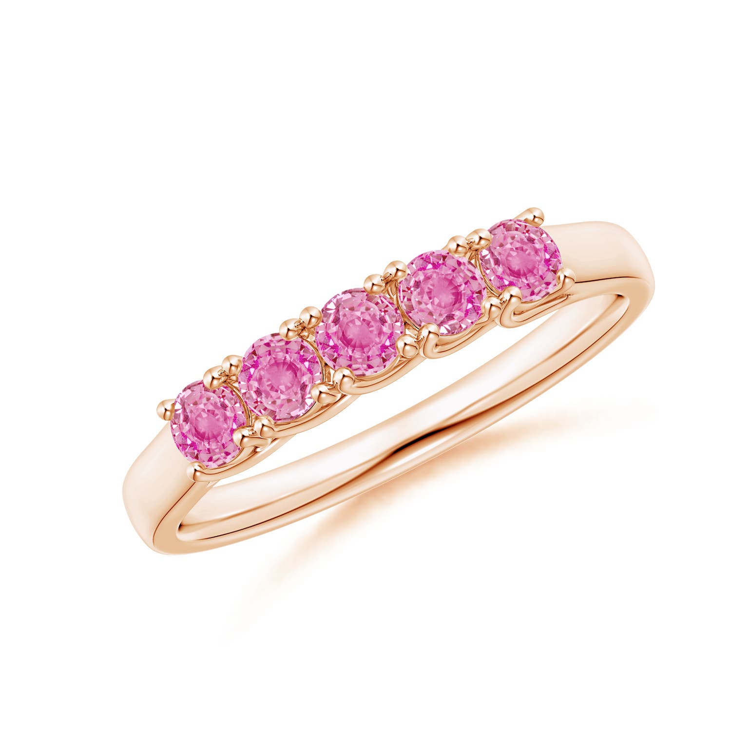 AA - Pink Sapphire / 0.55 CT / 14 KT Rose Gold