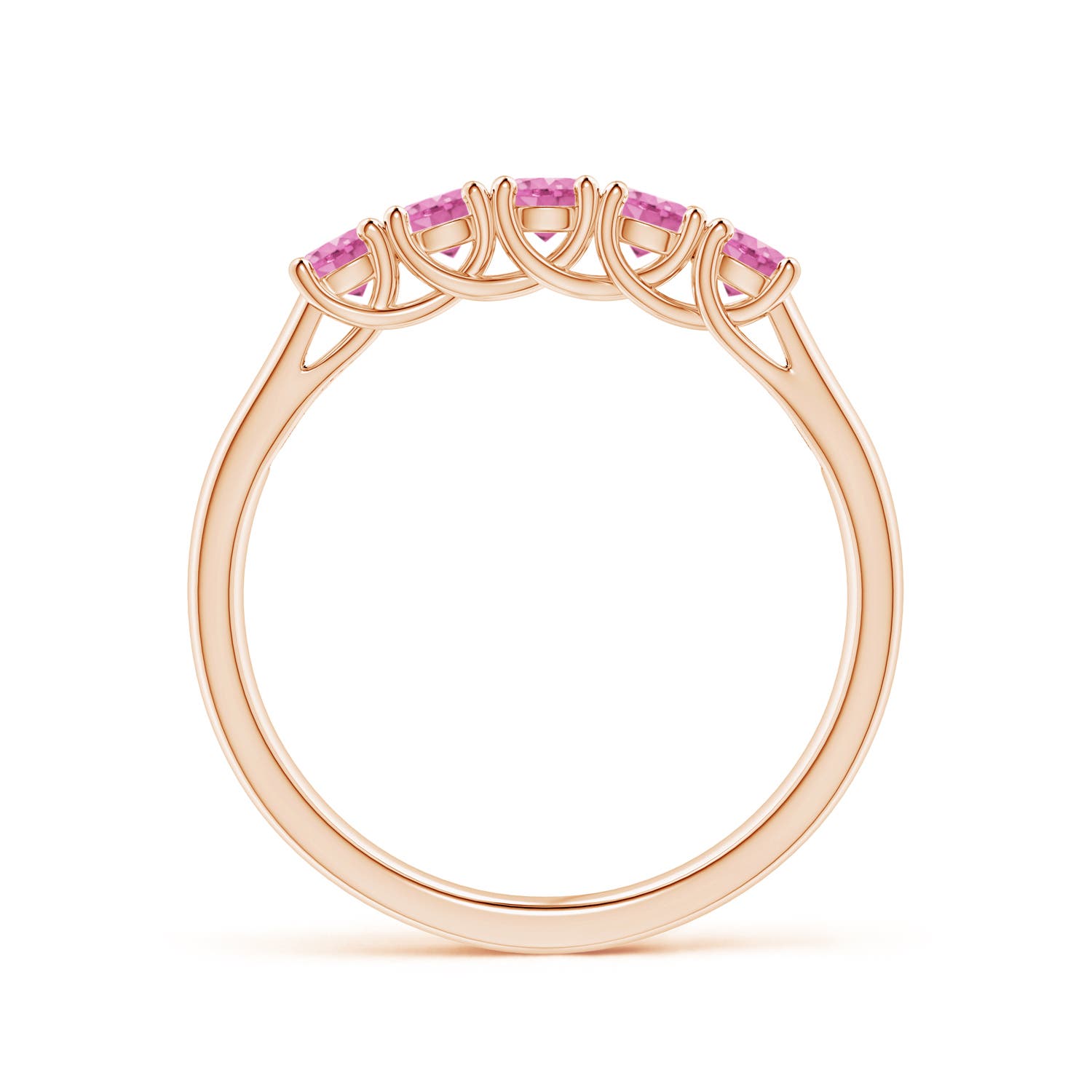 AA - Pink Sapphire / 0.55 CT / 14 KT Rose Gold