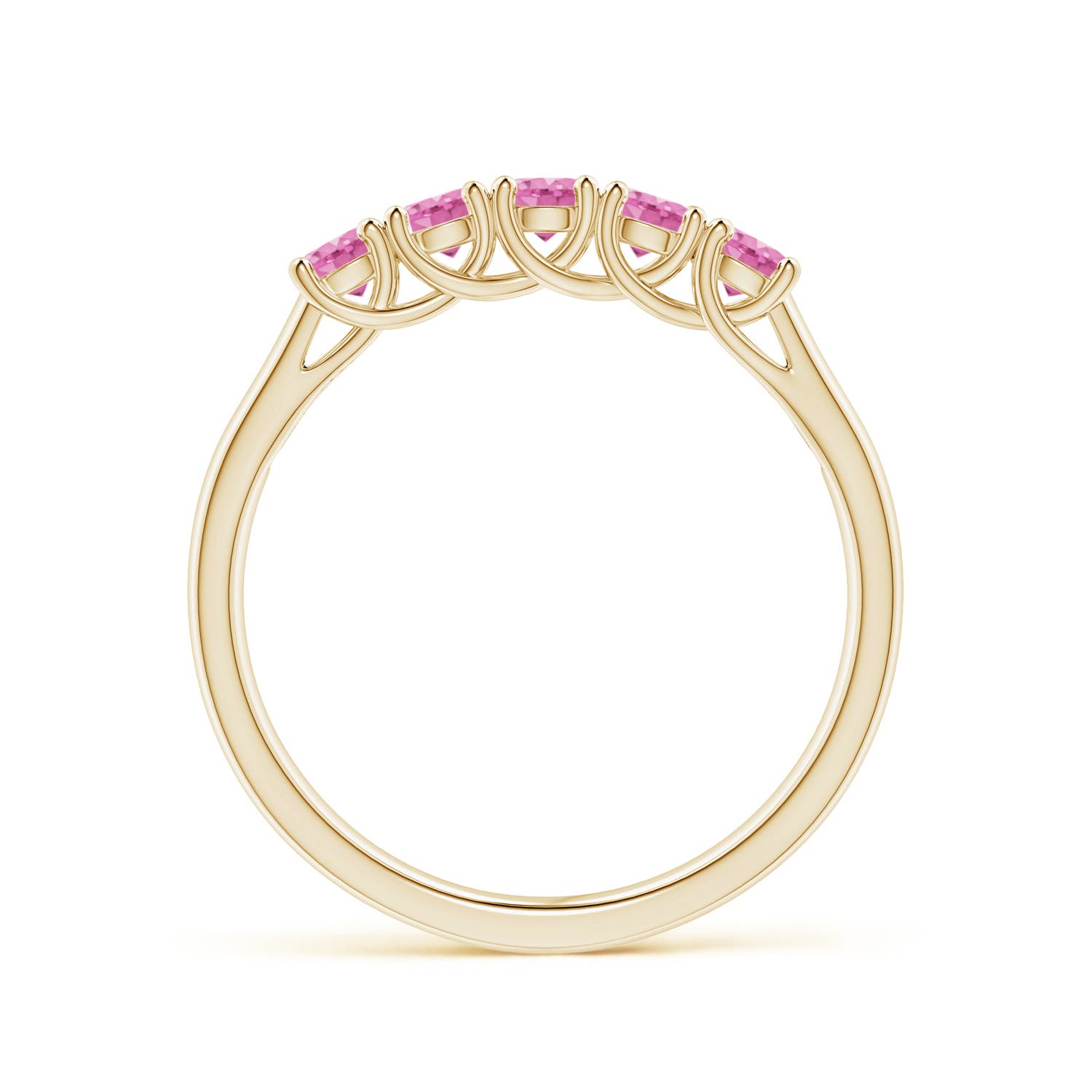 AA - Pink Sapphire / 0.55 CT / 14 KT Yellow Gold