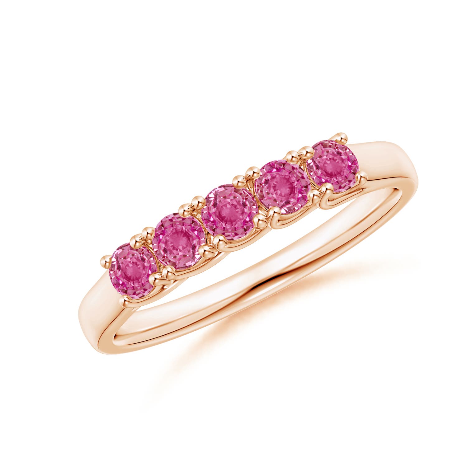 AAA - Pink Sapphire / 0.55 CT / 14 KT Rose Gold