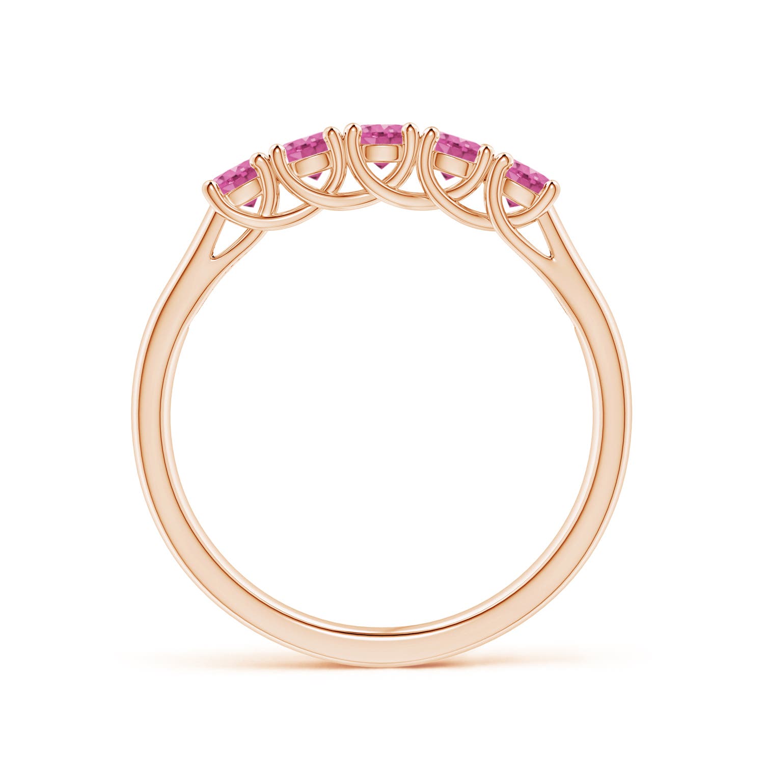 AAA - Pink Sapphire / 0.55 CT / 14 KT Rose Gold