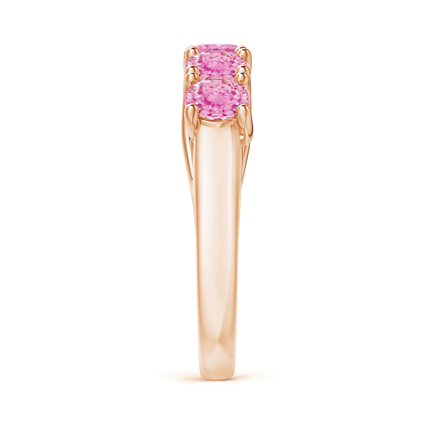 A - Pink Sapphire / 2.25 CT / 14 KT Rose Gold