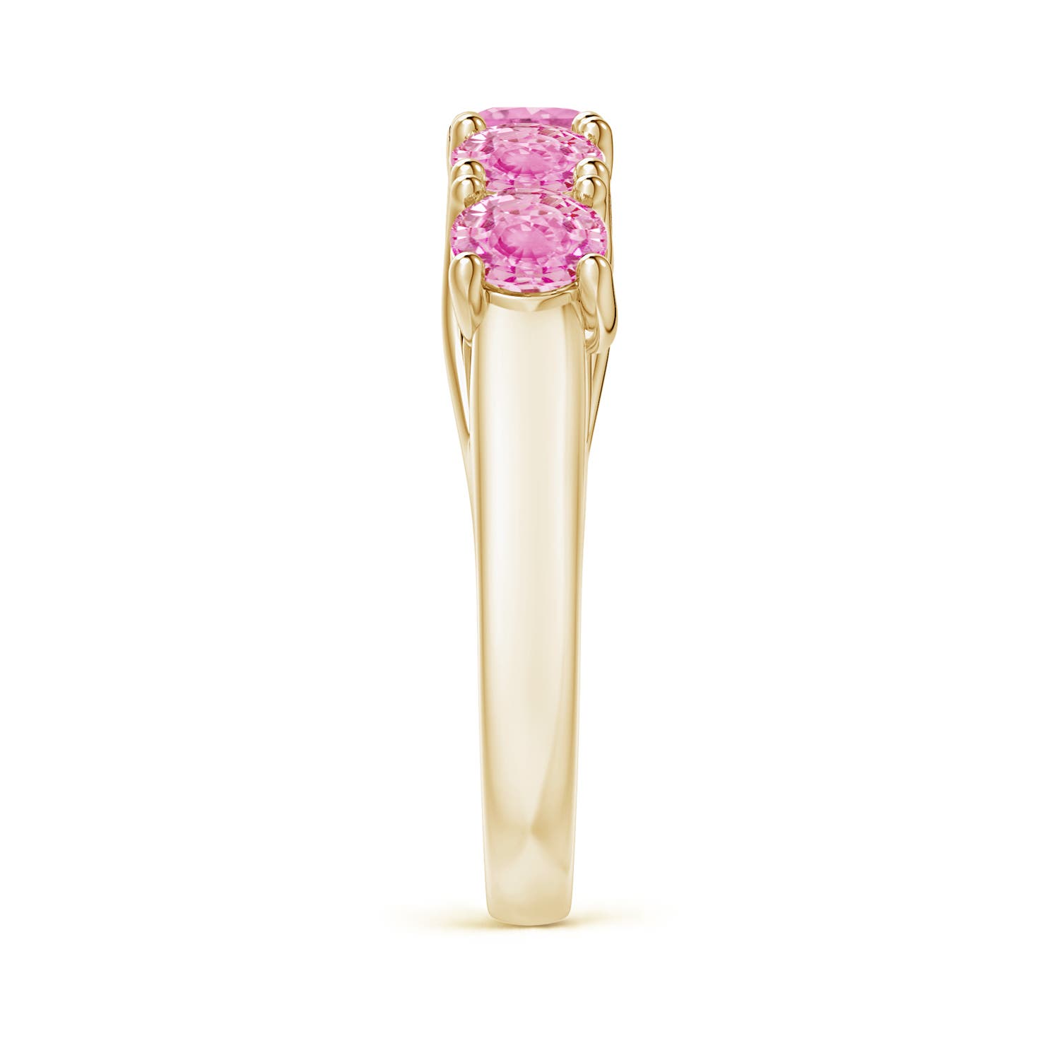 A - Pink Sapphire / 2.25 CT / 14 KT Yellow Gold