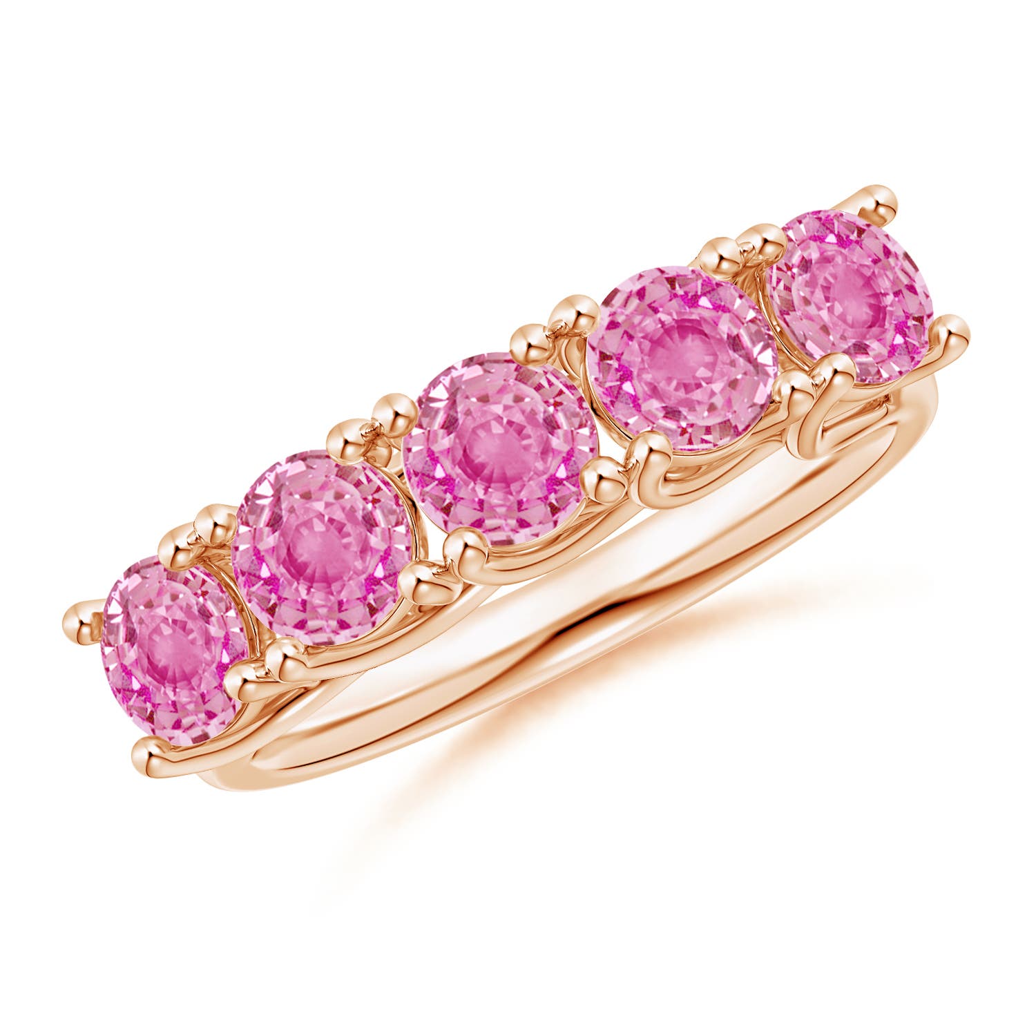 AA - Pink Sapphire / 2.25 CT / 14 KT Rose Gold