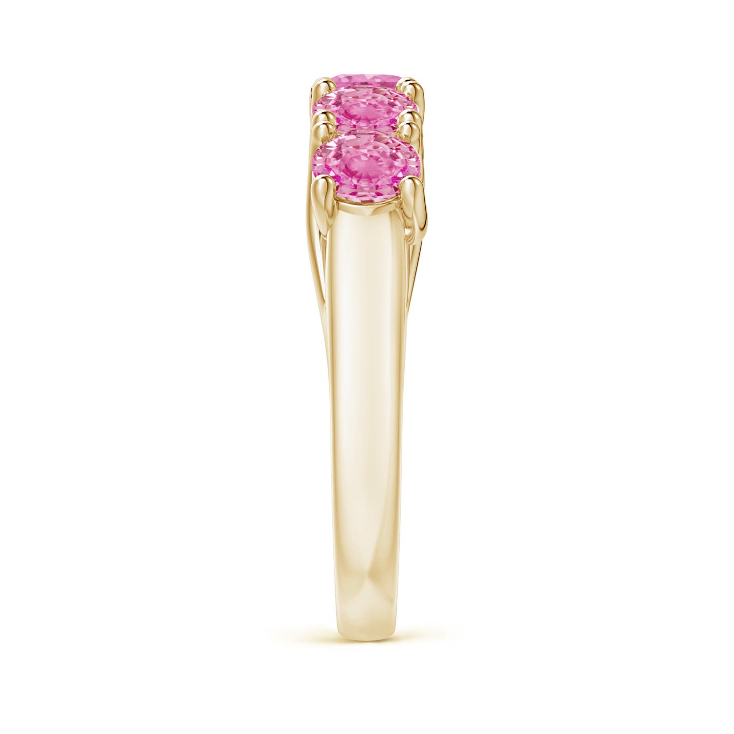 AA - Pink Sapphire / 2.25 CT / 14 KT Yellow Gold