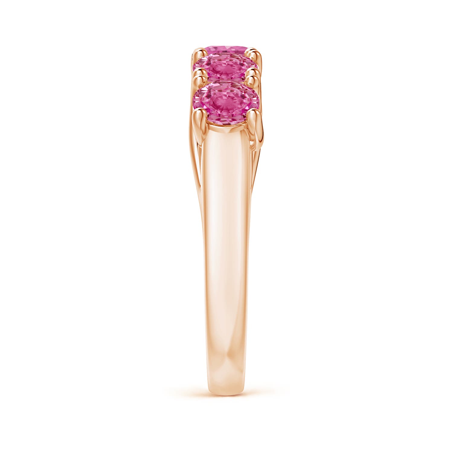 AAA - Pink Sapphire / 2.25 CT / 14 KT Rose Gold