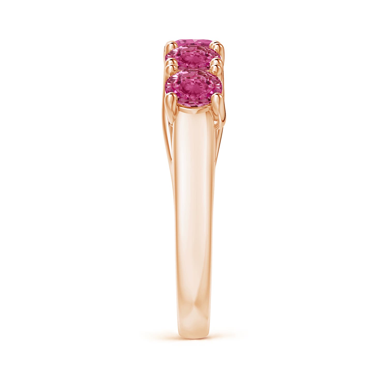 AAAA - Pink Sapphire / 2.25 CT / 14 KT Rose Gold