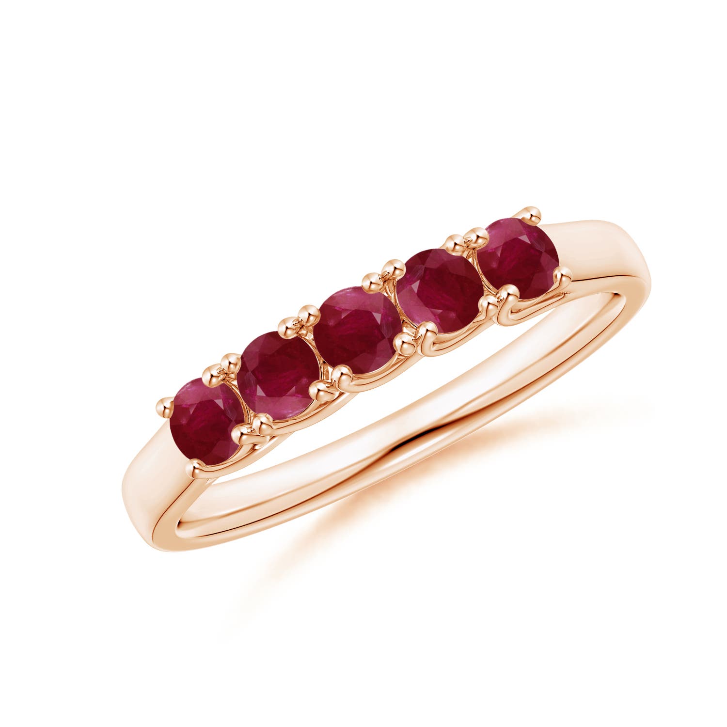 A - Ruby / 0.55 CT / 14 KT Rose Gold