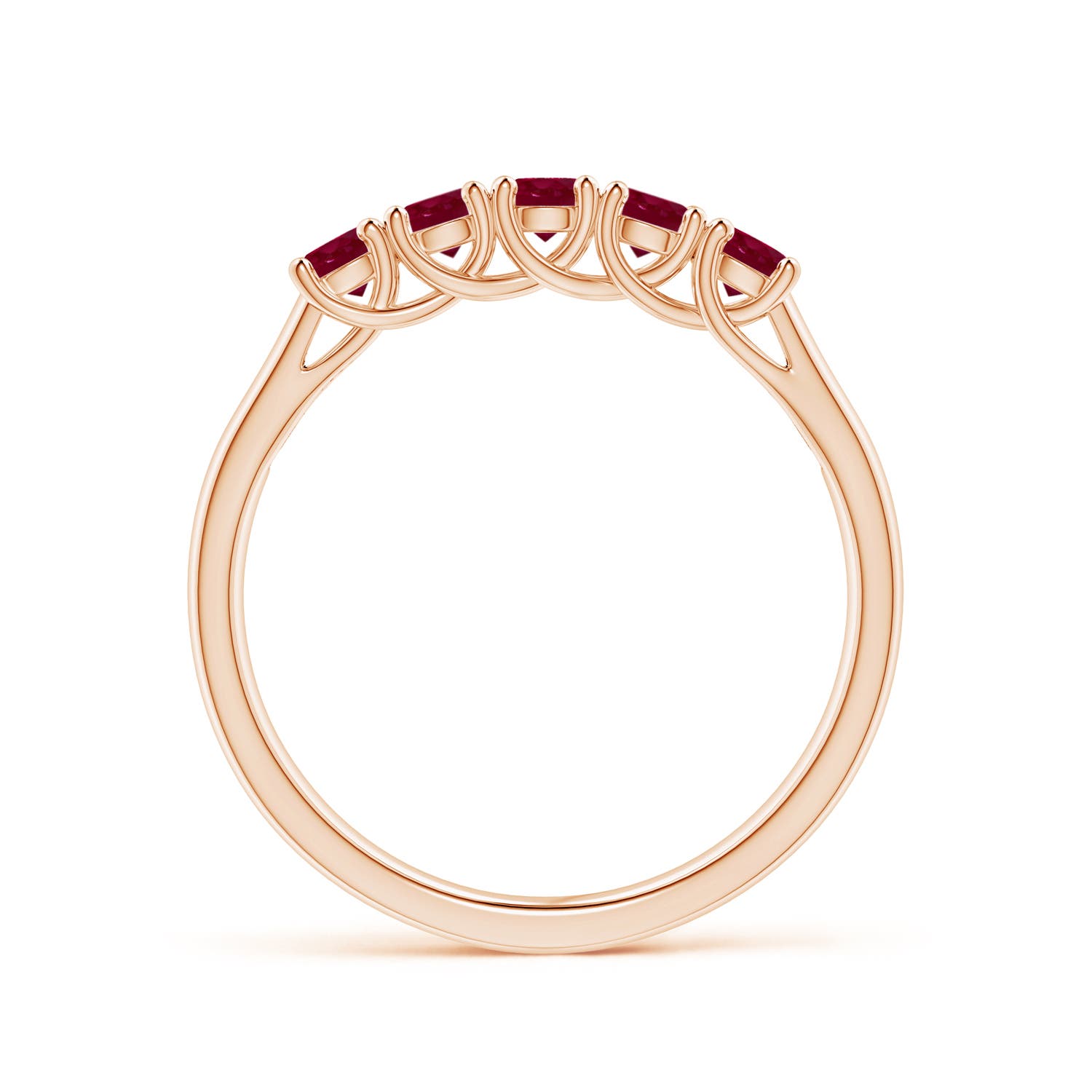 A - Ruby / 0.55 CT / 14 KT Rose Gold