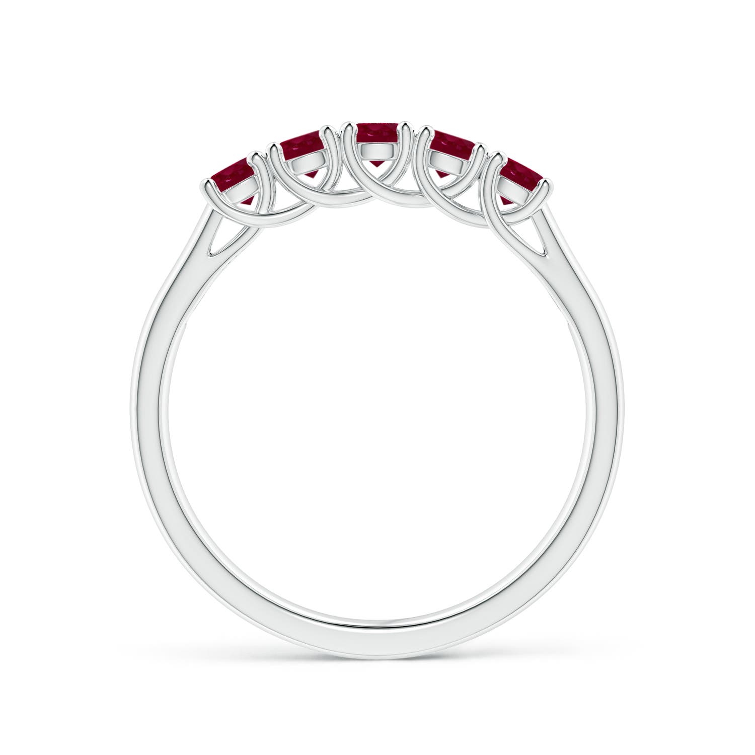 A - Ruby / 0.55 CT / 14 KT White Gold