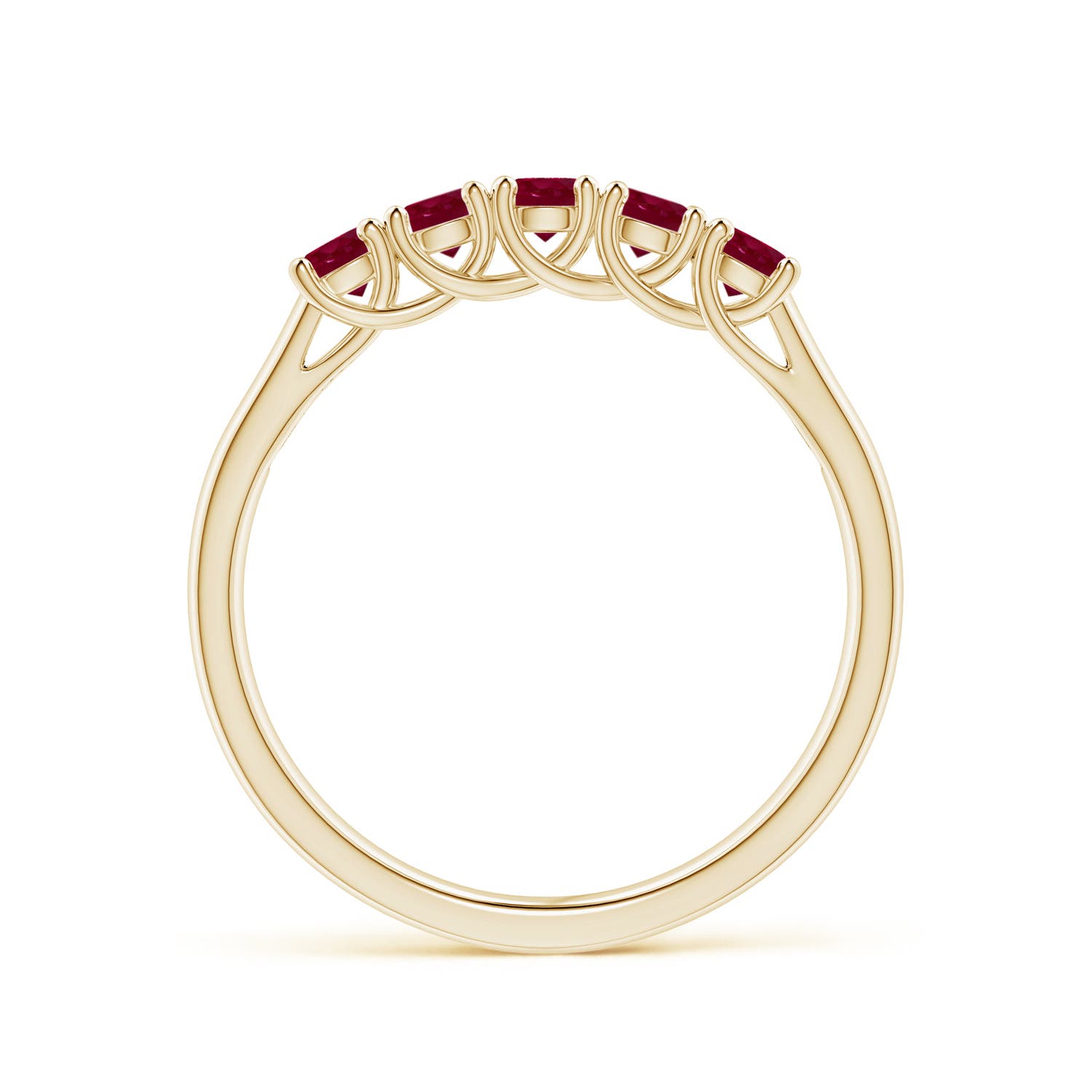 A - Ruby / 0.55 CT / 14 KT Yellow Gold