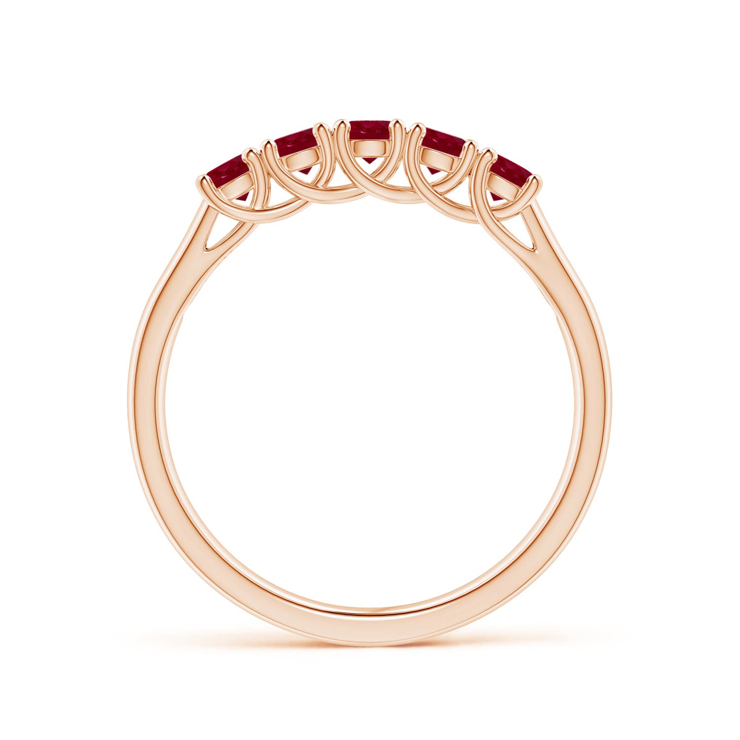 AA - Ruby / 0.55 CT / 14 KT Rose Gold