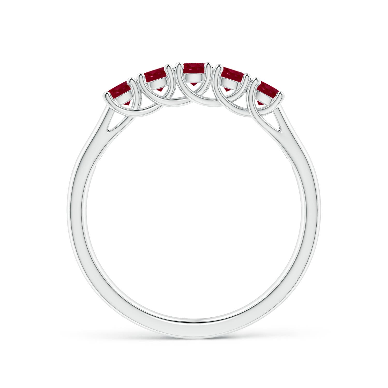 AA - Ruby / 0.55 CT / 14 KT White Gold