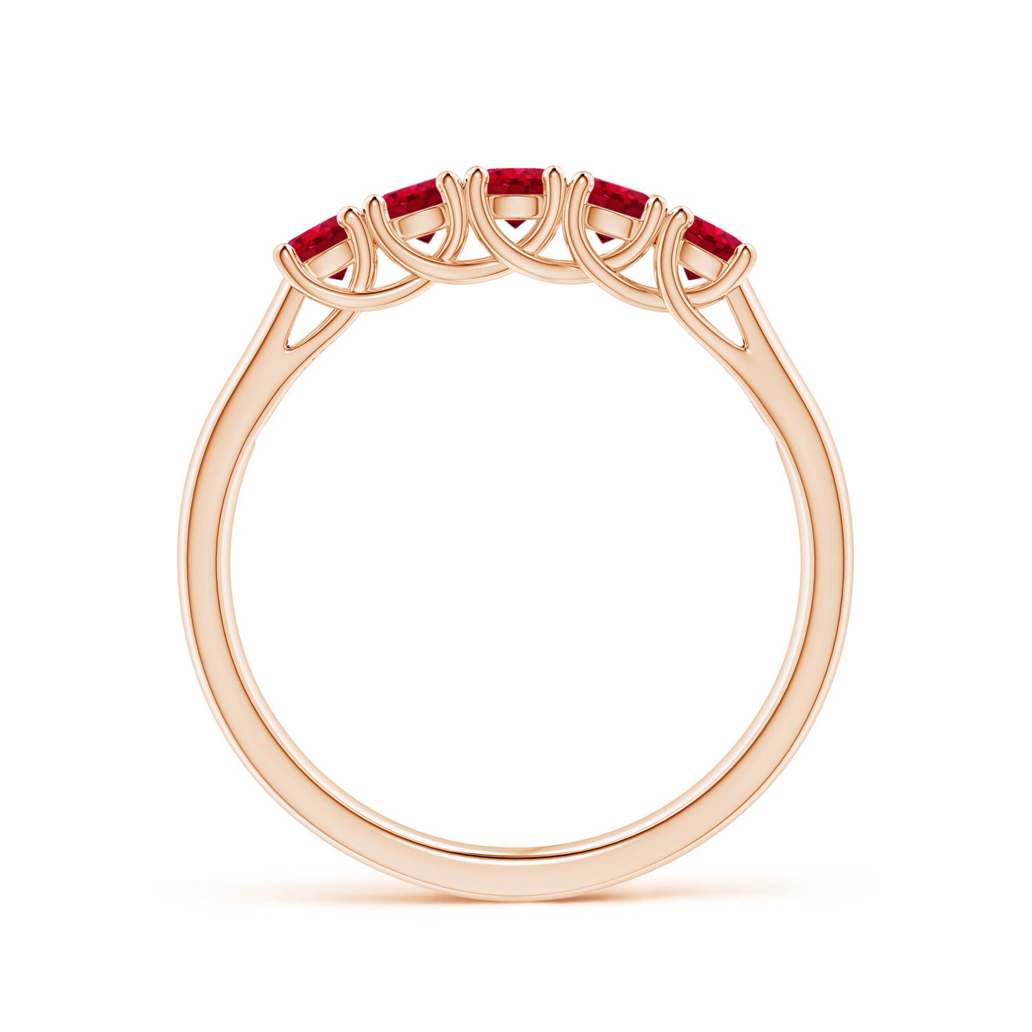 AAA - Ruby / 0.55 CT / 14 KT Rose Gold