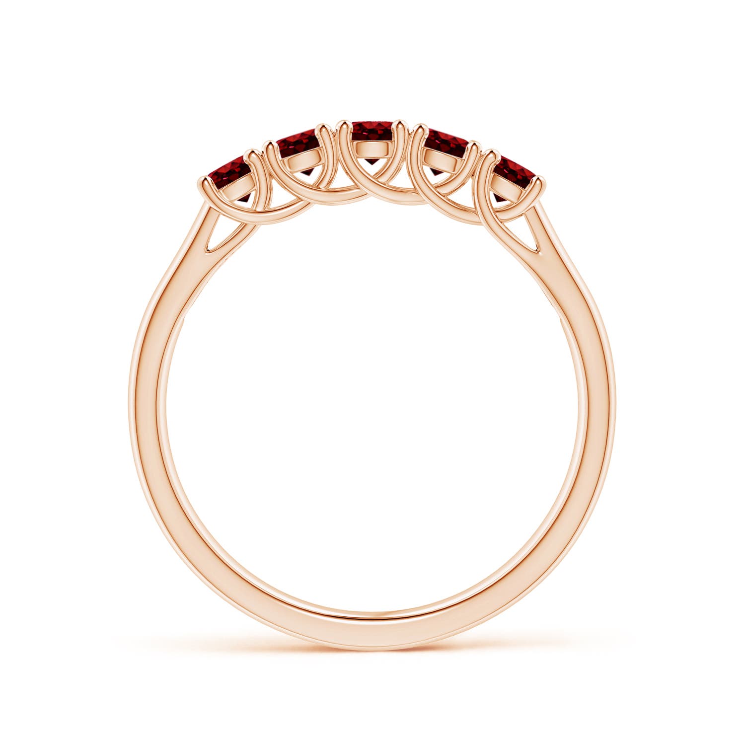 AAAA - Ruby / 0.55 CT / 14 KT Rose Gold