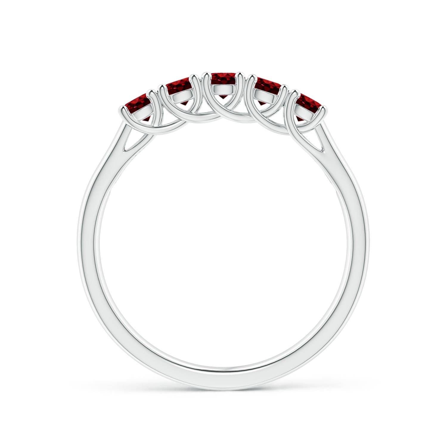 AAAA - Ruby / 0.55 CT / 14 KT White Gold