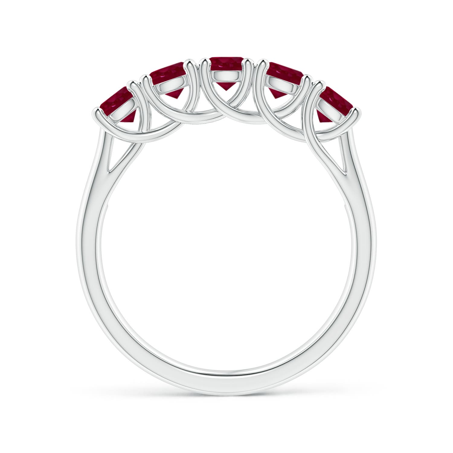 A - Ruby / 1.4 CT / 14 KT White Gold