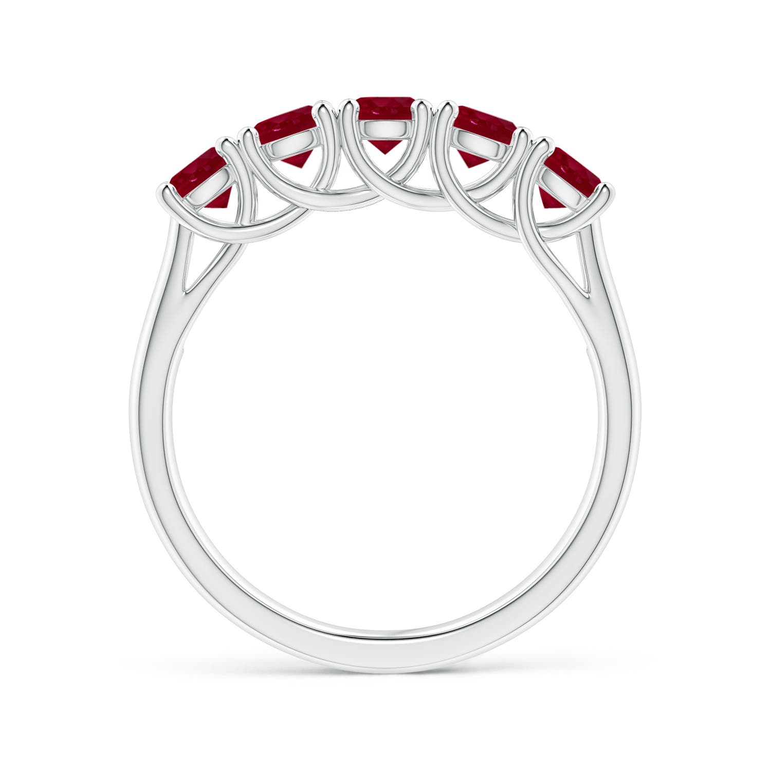 AA - Ruby / 1.4 CT / 14 KT White Gold