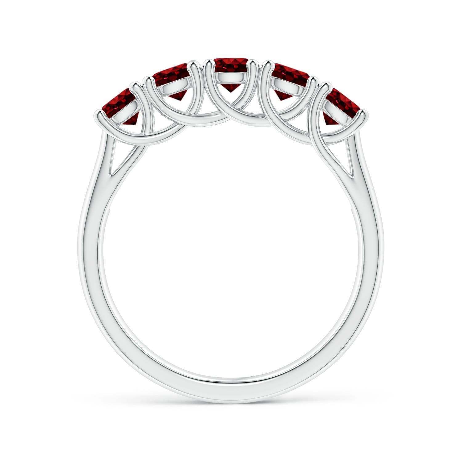 AAAA - Ruby / 1.4 CT / 14 KT White Gold