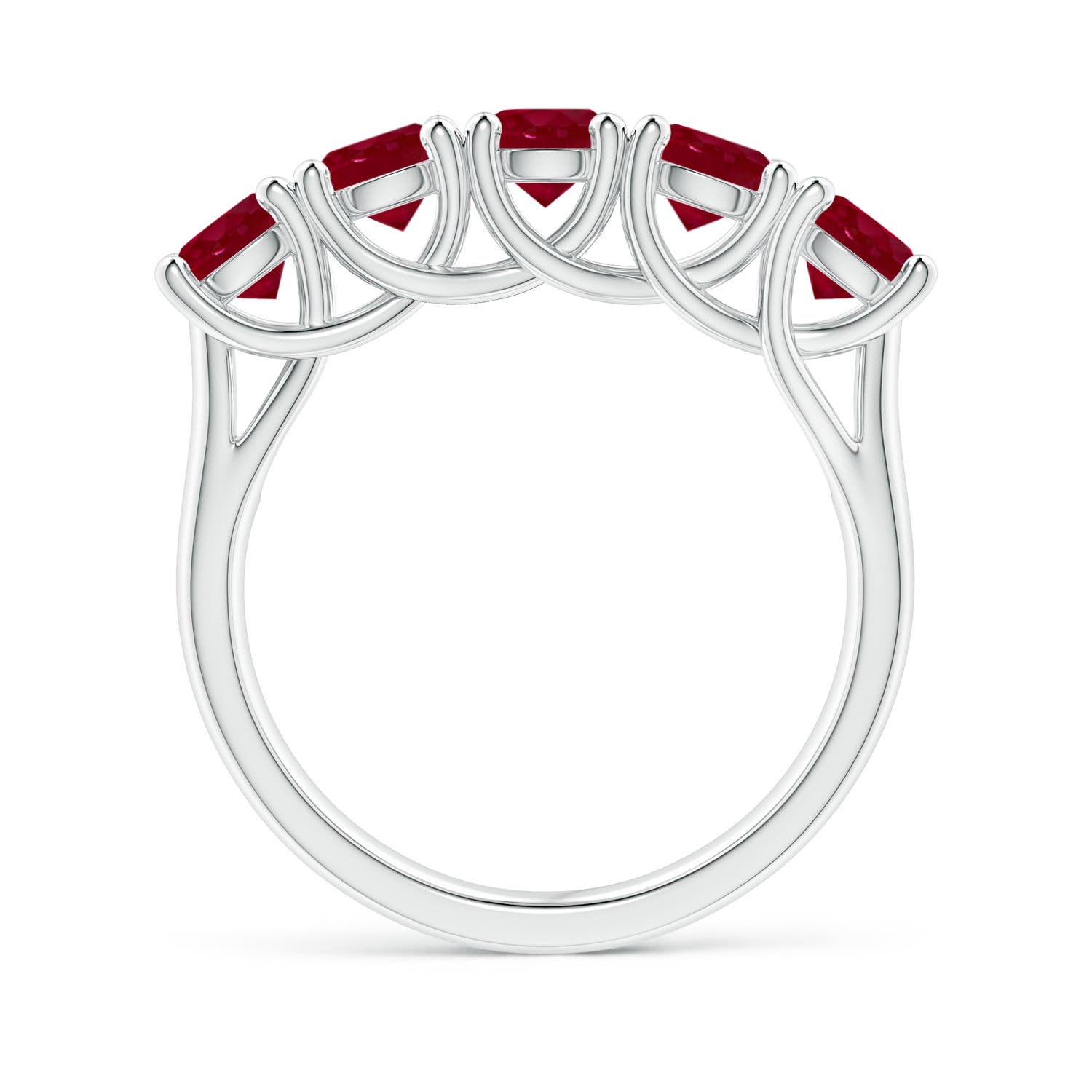 AA - Ruby / 2.2 CT / 14 KT White Gold