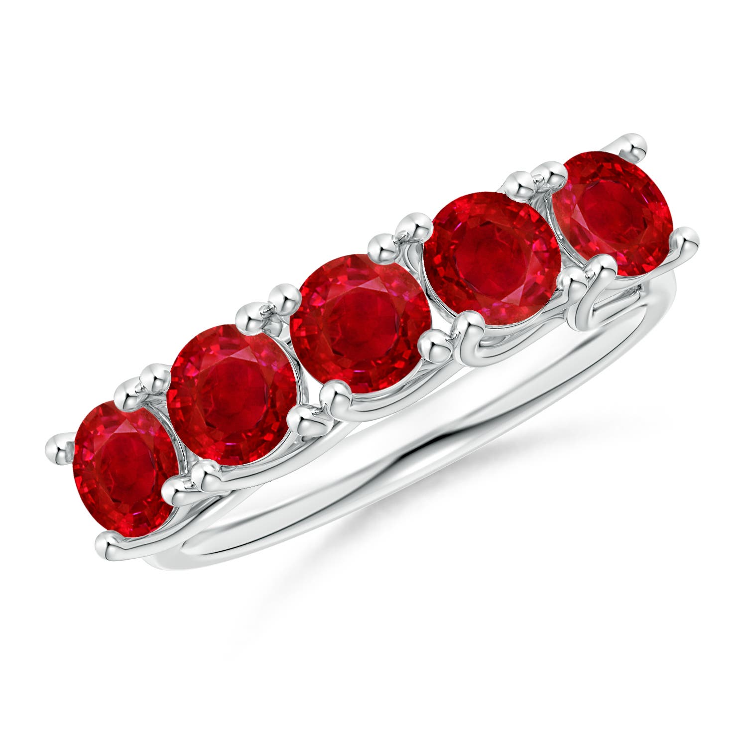 AAA - Ruby / 2.2 CT / 14 KT White Gold