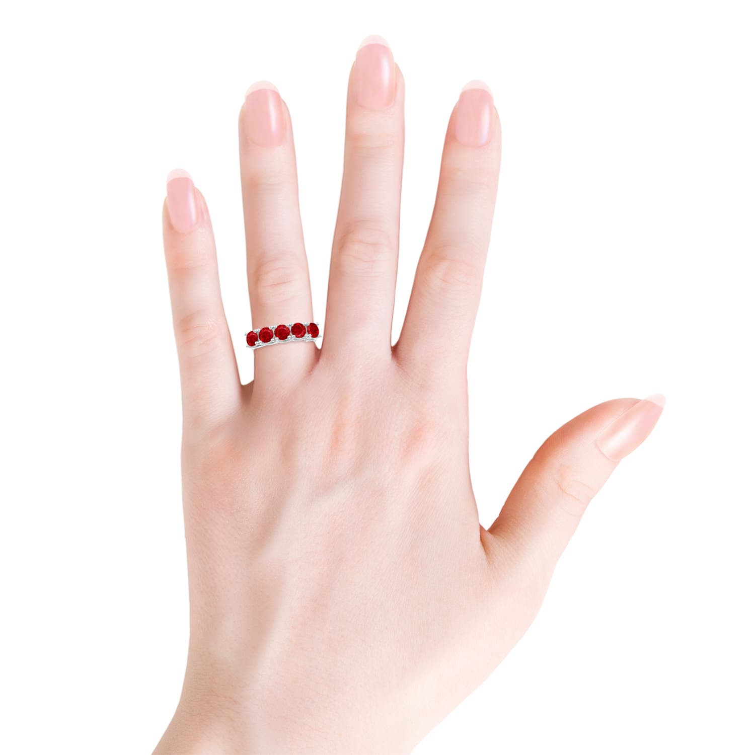 AAA - Ruby / 2.2 CT / 14 KT White Gold