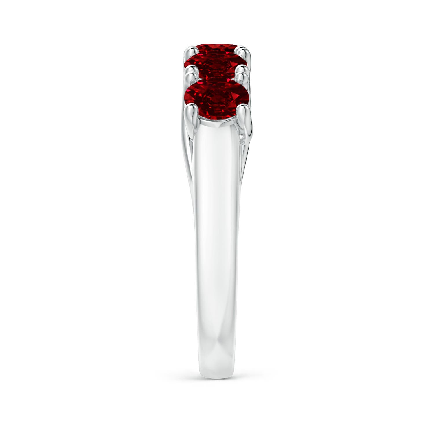 AAAA - Ruby / 2.2 CT / 14 KT White Gold