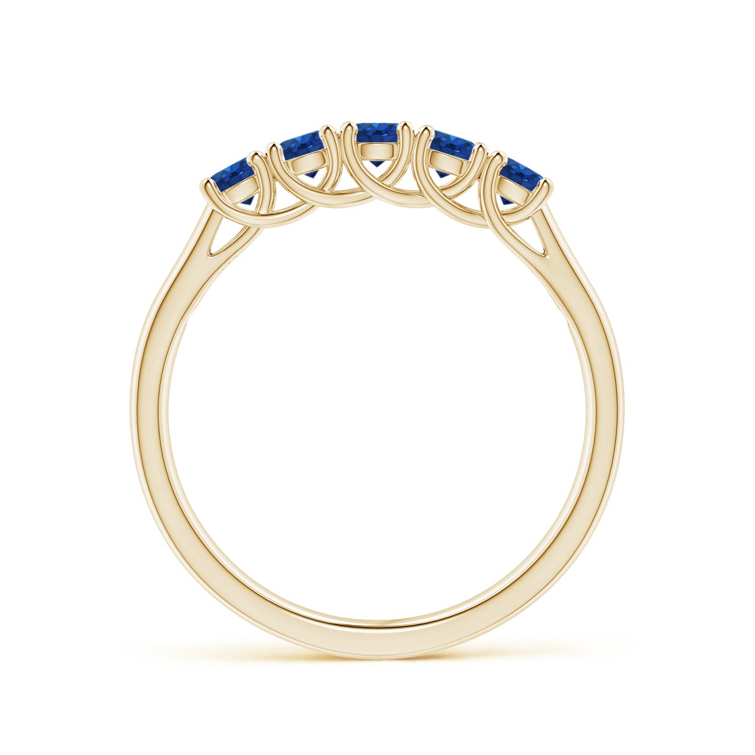 AAA - Blue Sapphire / 0.6 CT / 14 KT Yellow Gold