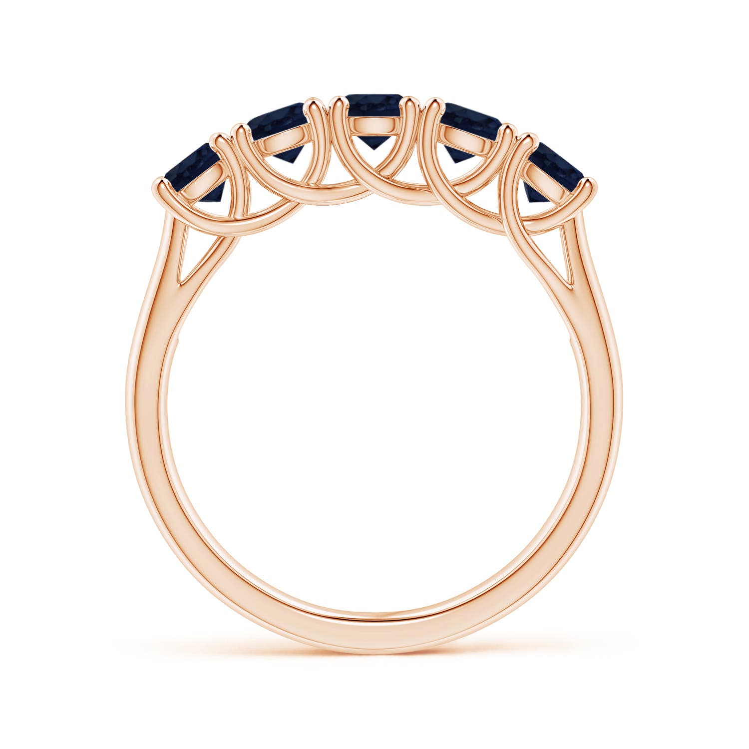 A - Blue Sapphire / 1.3 CT / 14 KT Rose Gold