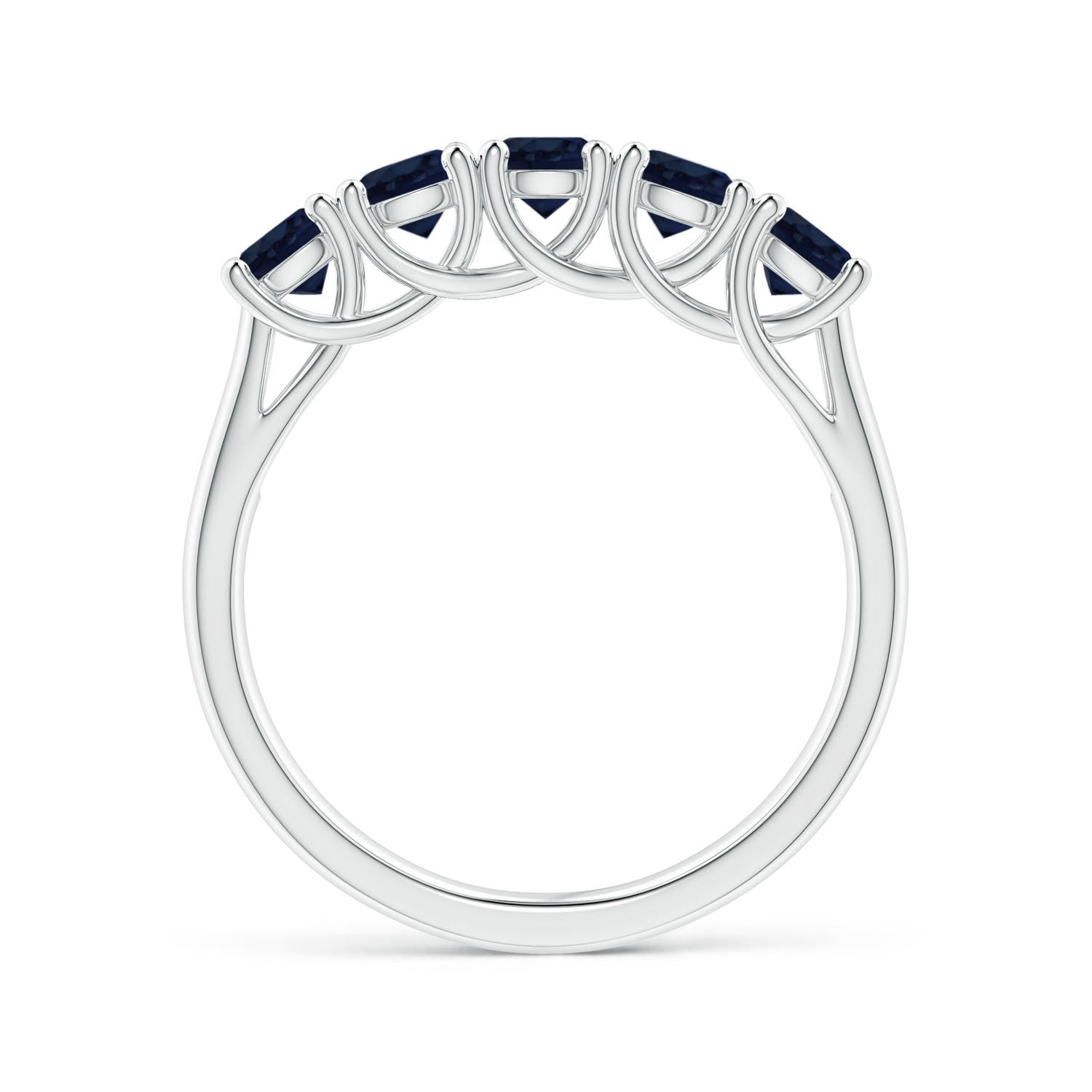 A - Blue Sapphire / 1.3 CT / 14 KT White Gold