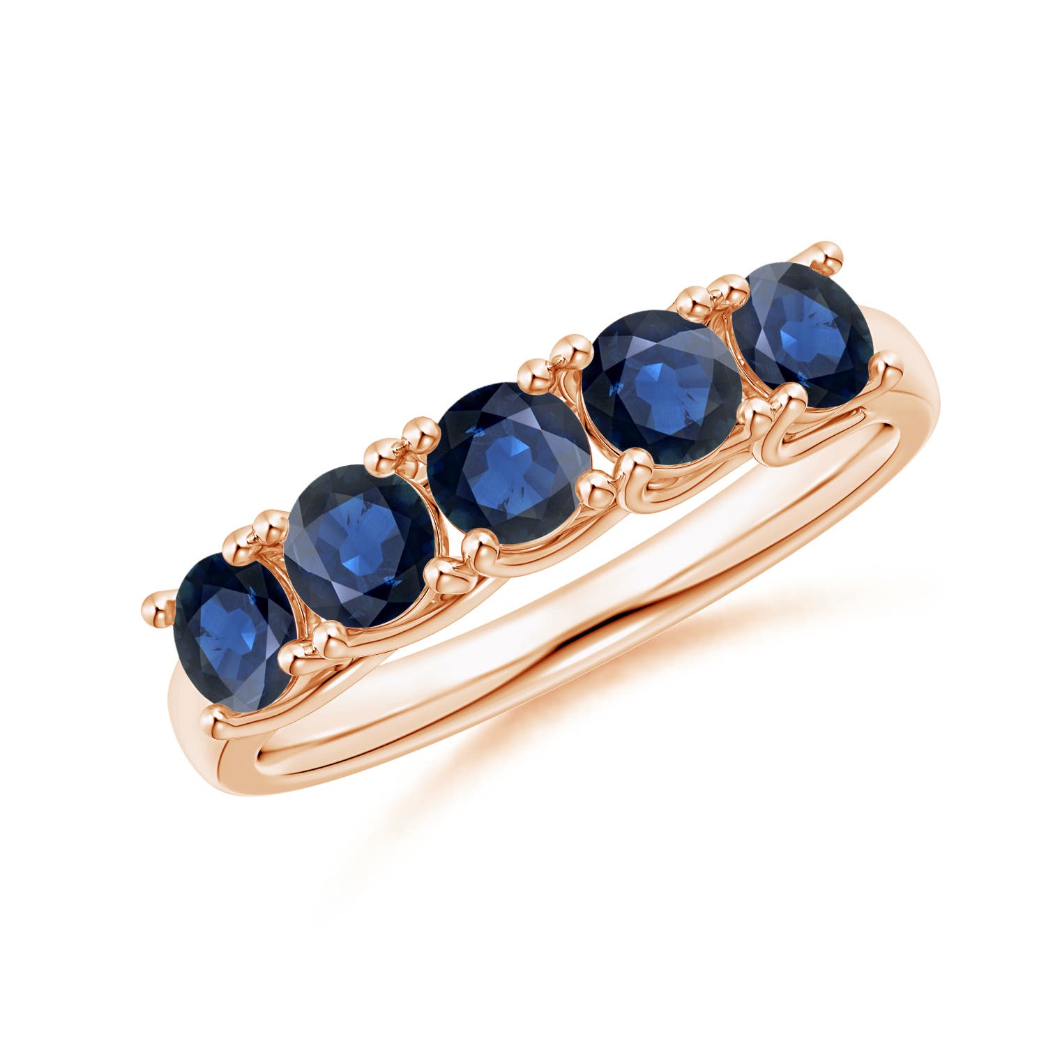 AA - Blue Sapphire / 1.3 CT / 14 KT Rose Gold