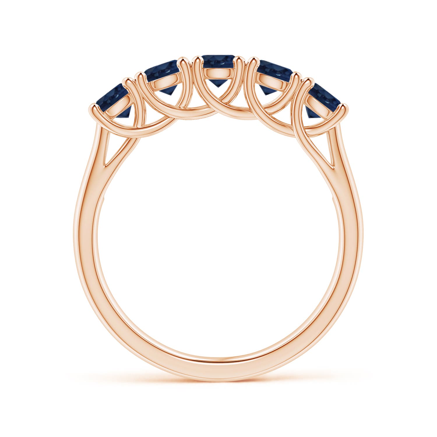 AA - Blue Sapphire / 1.3 CT / 14 KT Rose Gold