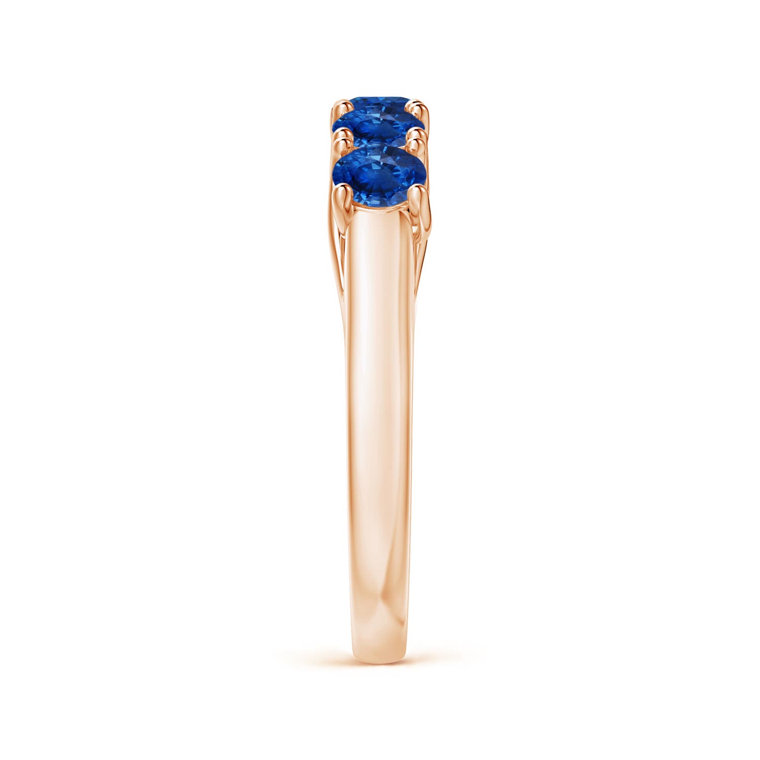 AAA - Blue Sapphire / 1.3 CT / 14 KT Rose Gold