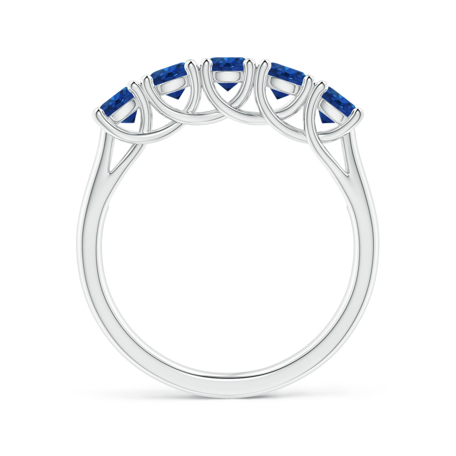 AAA - Blue Sapphire / 1.3 CT / 14 KT White Gold