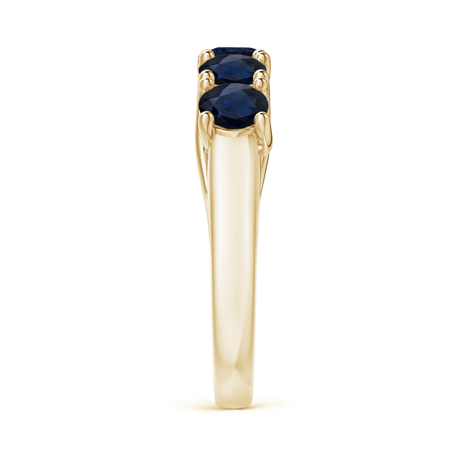 A - Blue Sapphire / 2.25 CT / 14 KT Yellow Gold