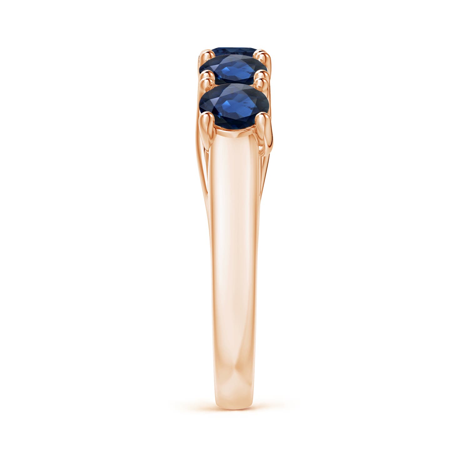 AA - Blue Sapphire / 2.25 CT / 14 KT Rose Gold