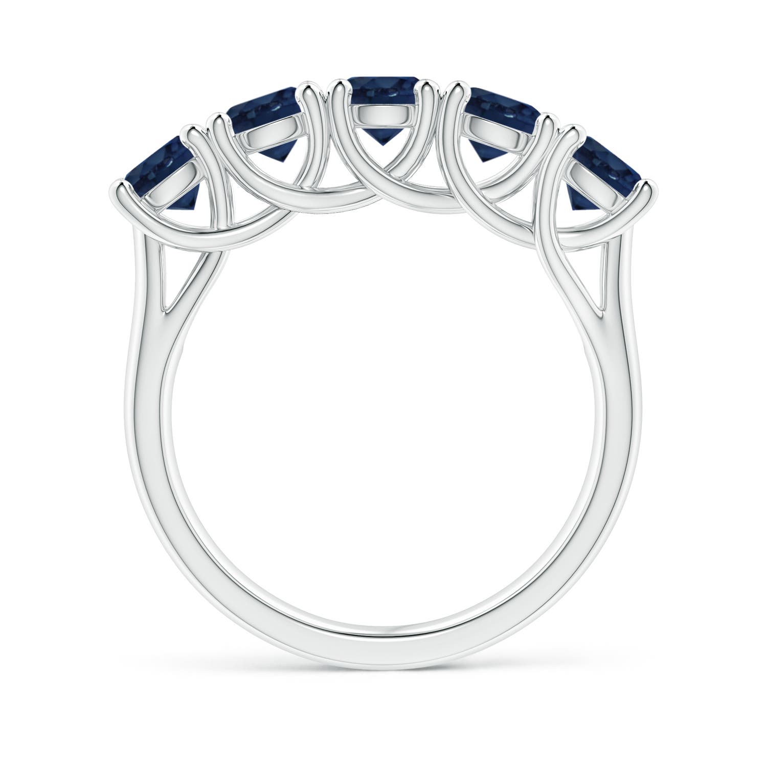 AA - Blue Sapphire / 2.25 CT / 14 KT White Gold