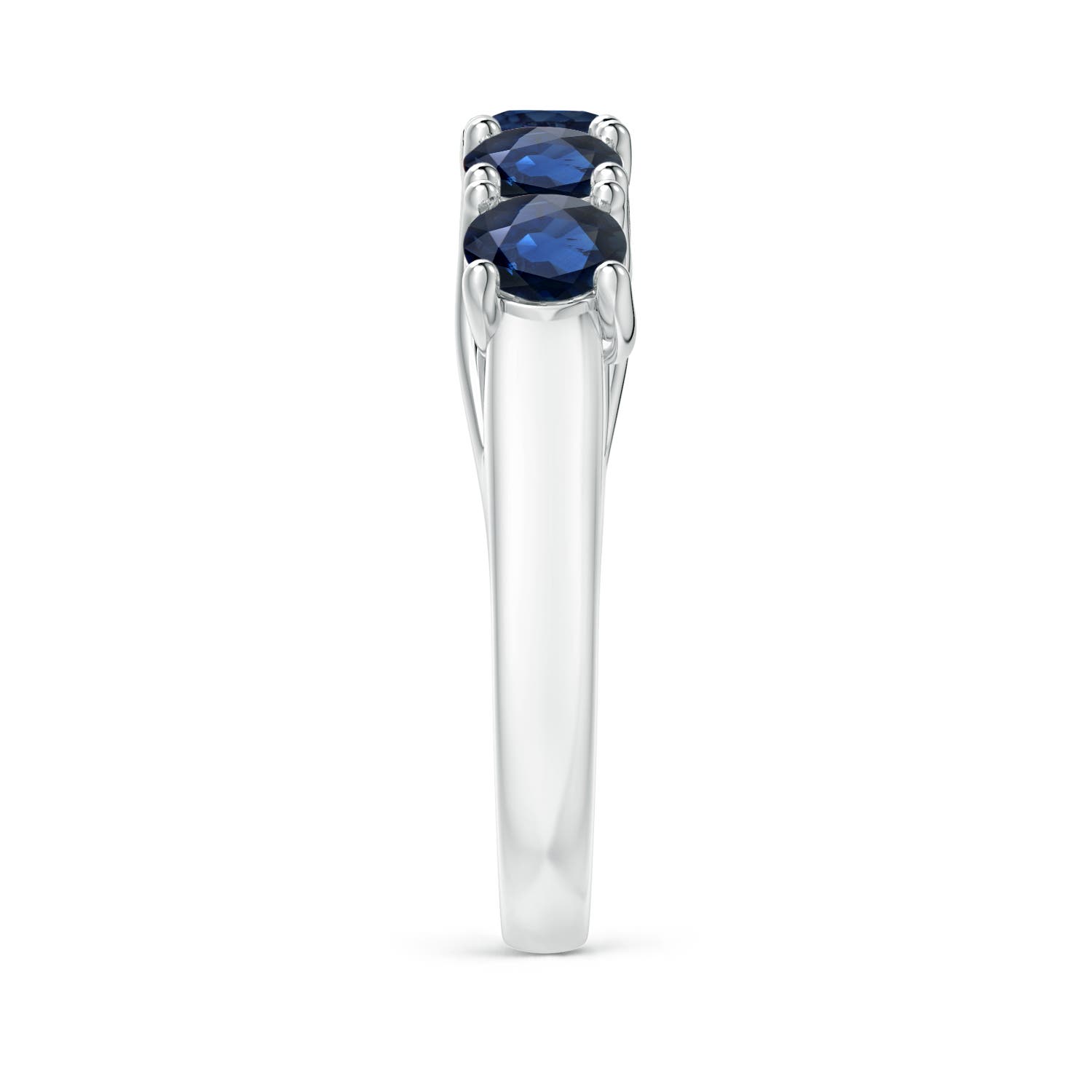 AA - Blue Sapphire / 2.25 CT / 14 KT White Gold