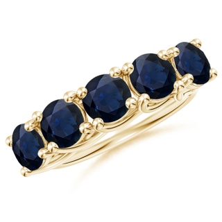 Round A Blue Sapphire