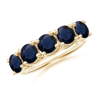 Round A Blue Sapphire