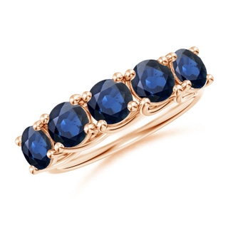 Round AA Blue Sapphire