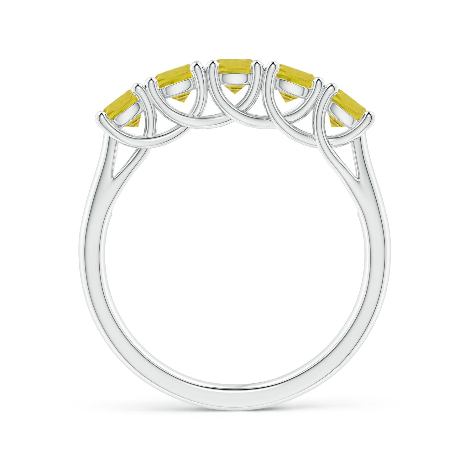 A - Yellow Sapphire / 1.3 CT / 14 KT White Gold