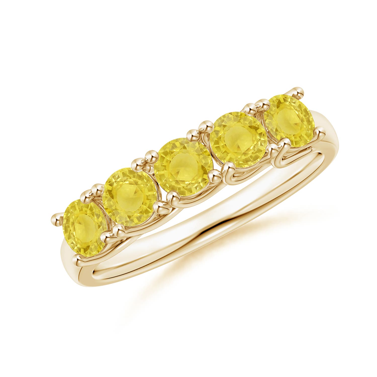 A - Yellow Sapphire / 1.3 CT / 14 KT Yellow Gold