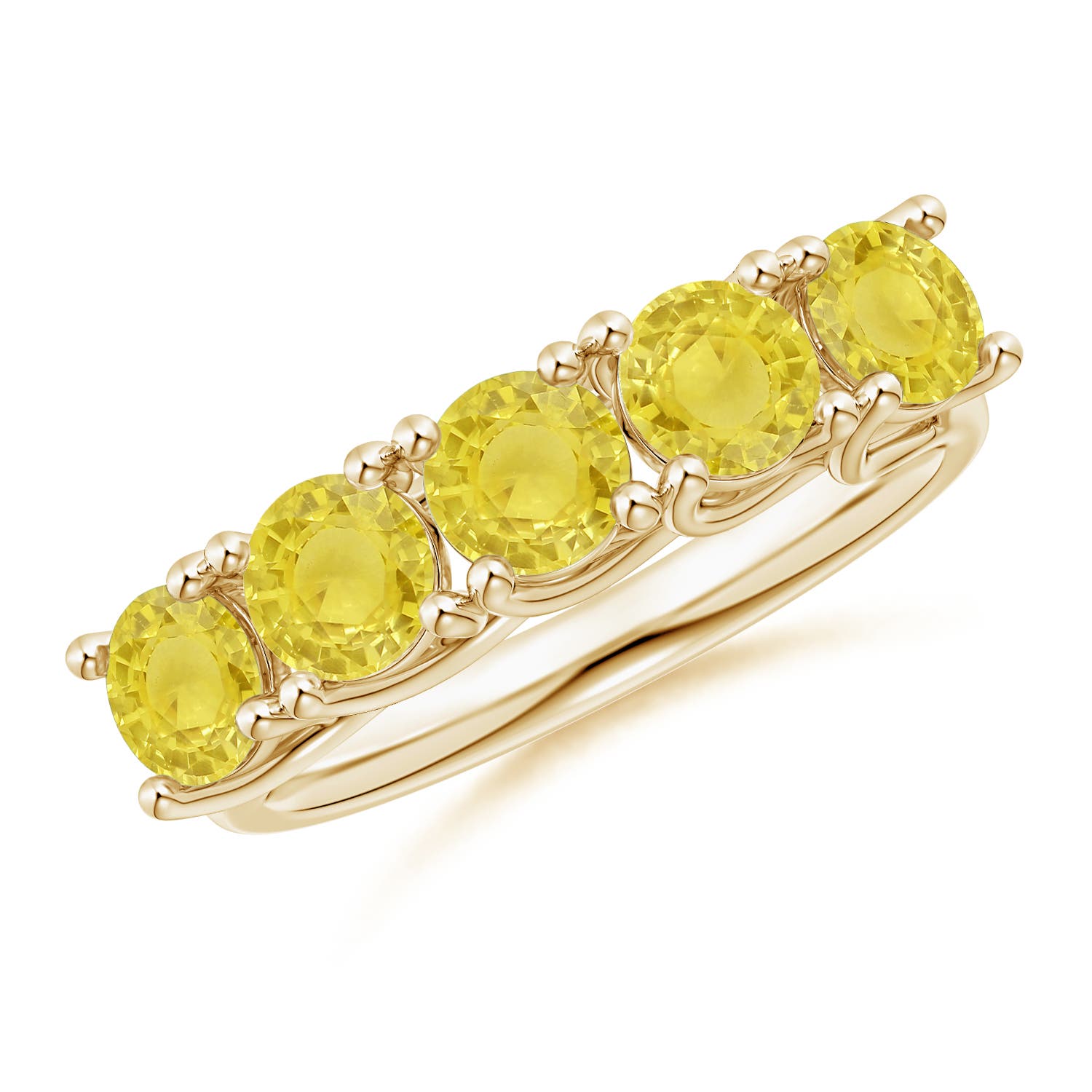 A - Yellow Sapphire / 2 CT / 14 KT Yellow Gold