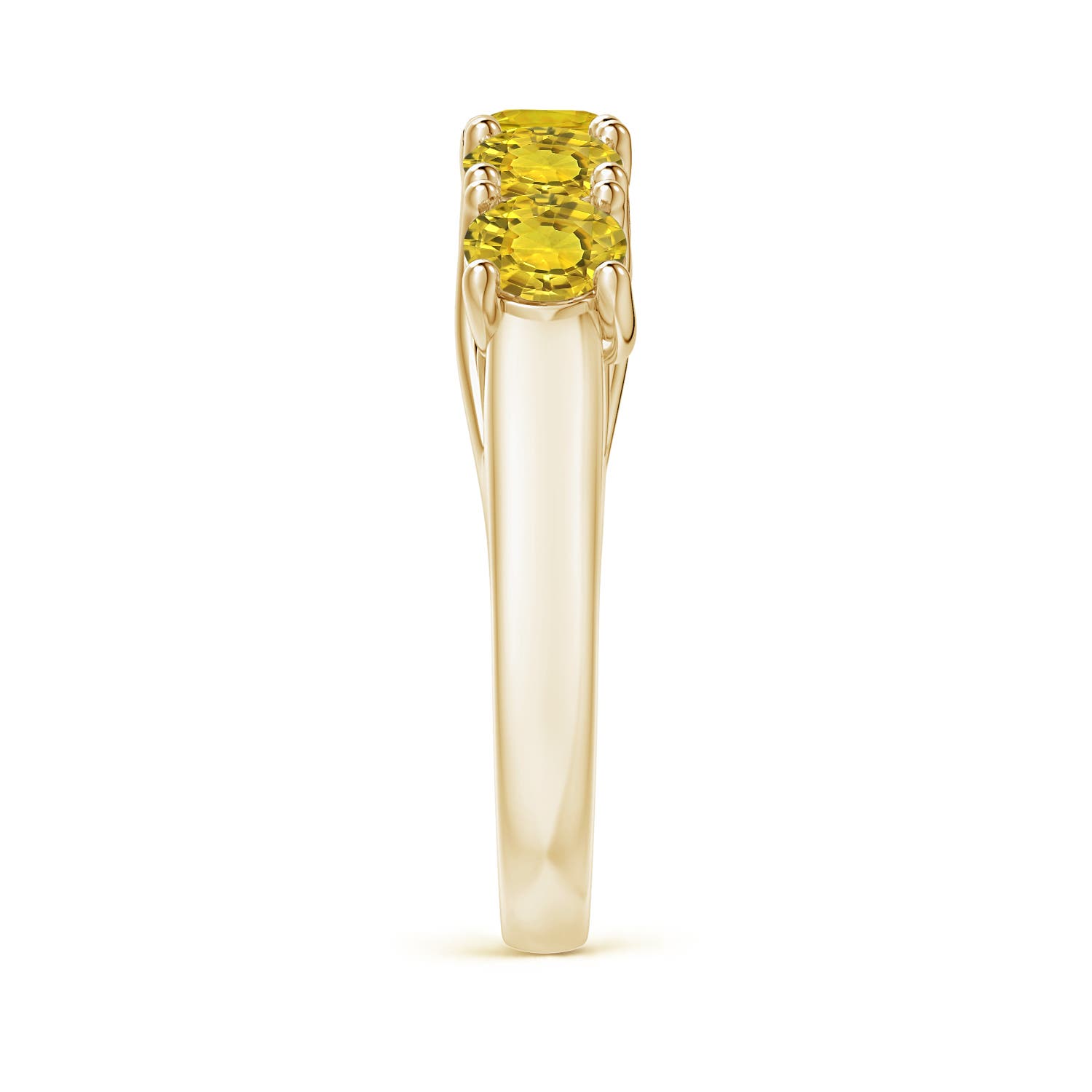 AAAA - Yellow Sapphire / 2 CT / 14 KT Yellow Gold