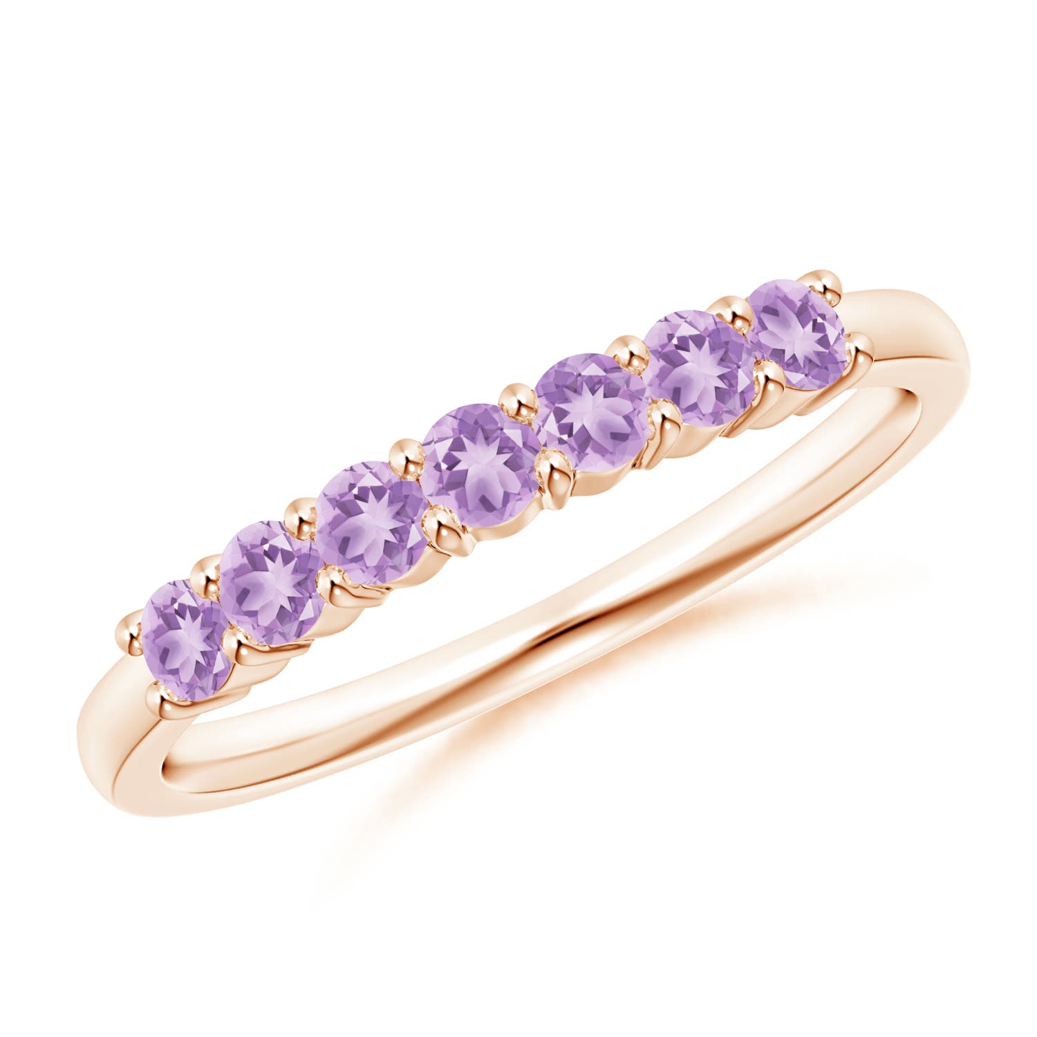 A - Amethyst / 0.42 CT / 14 KT Rose Gold