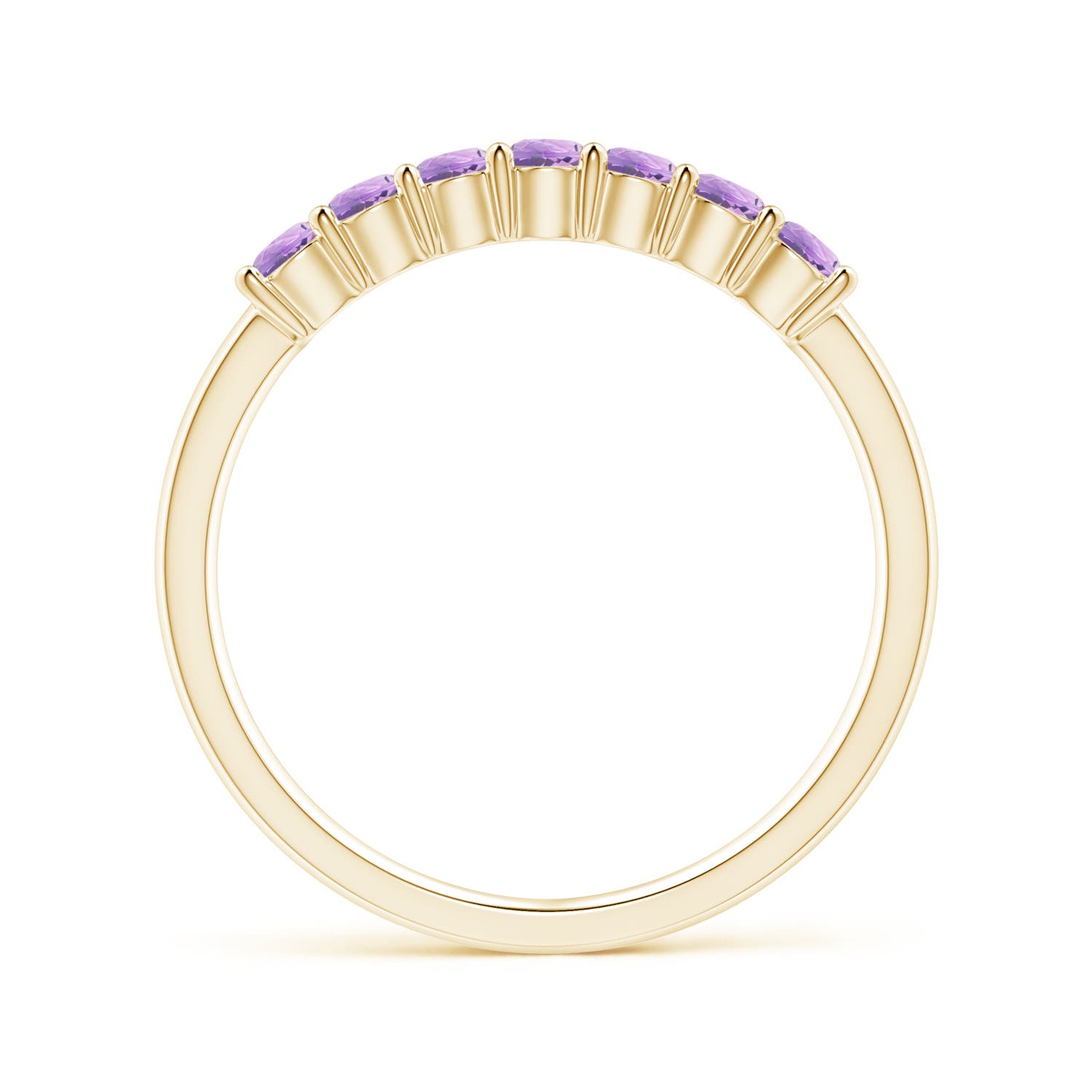 A - Amethyst / 0.42 CT / 14 KT Yellow Gold