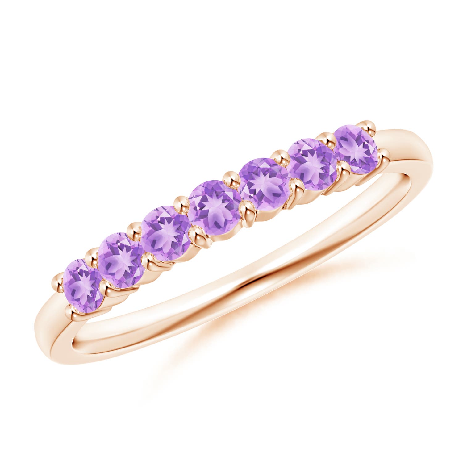 AA - Amethyst / 0.42 CT / 14 KT Rose Gold