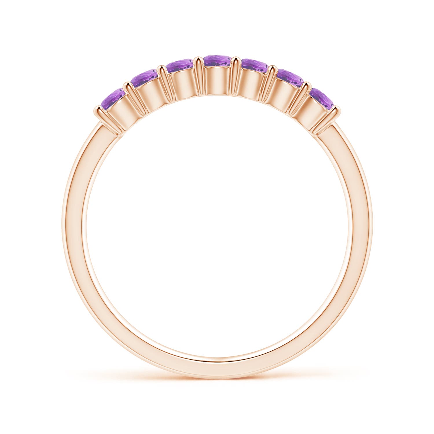 AA - Amethyst / 0.42 CT / 14 KT Rose Gold