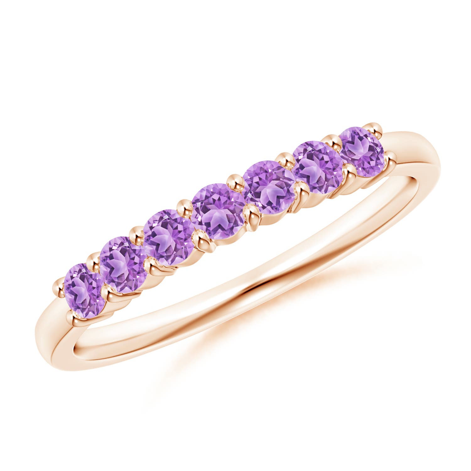 AAA - Amethyst / 0.42 CT / 14 KT Rose Gold